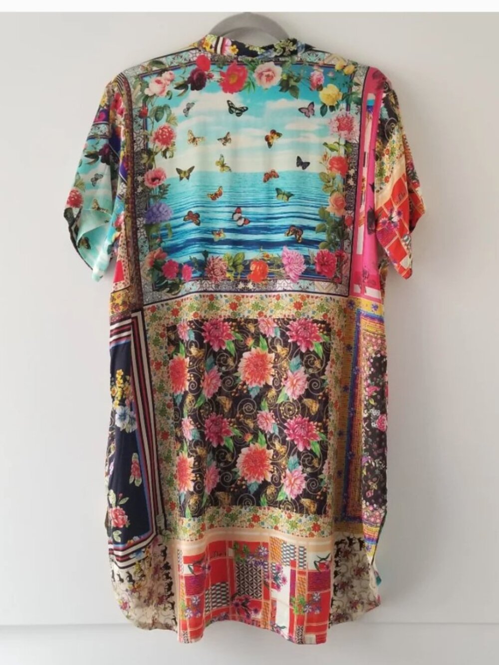 Johnny Was Silk Button Up Collared Tunic/Dress - Picture 3 of 12